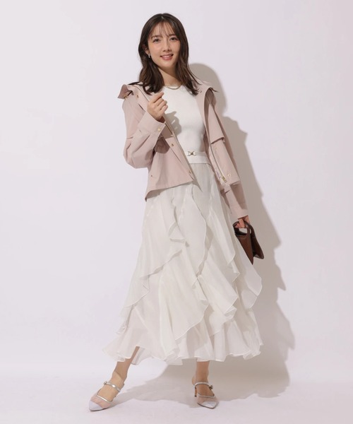 Apuweiser-riche（アプワイザーリッシェ）の「ペタルヘムドッキングワンピース（ワンピース・レディース・ホワイト/ブラック系その他2・2/1）」の18枚目の写真