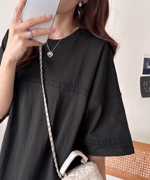 Java（ジャバ）の「《JaVaジャバ コラボ》一枚で決まる抜け感シルエット。ハシゴレースオーバーサイズロングワンピース（ワンピース）」