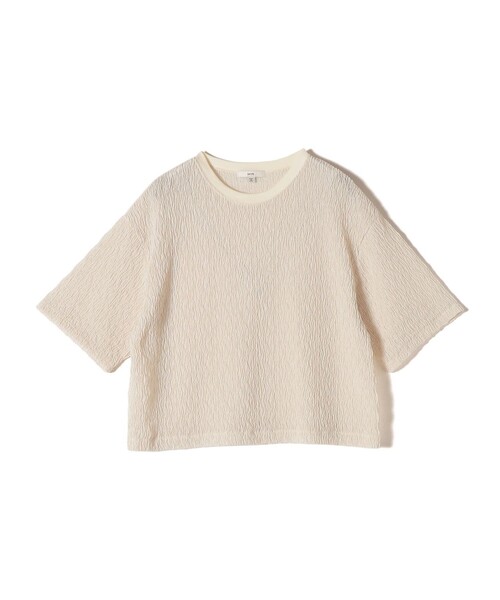 SHIPS(シップス)の「〈手洗い可能〉ランダムブルーゼ 5分袖 プルオーバー(Tシャツ/カットソー・レディース・ライトブルー/ブラック/ナチュラル・ONE SIZE)」の17枚目の写真