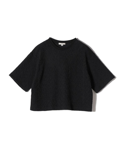 SHIPS(シップス)の「〈手洗い可能〉ランダムブルーゼ 5分袖 プルオーバー(Tシャツ/カットソー・レディース・ライトブルー/ブラック/ナチュラル・ONE SIZE)」の11枚目の写真