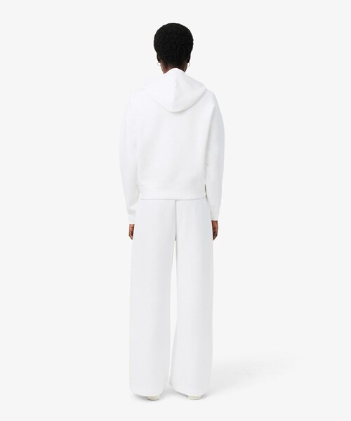 LACOSTE（ラコステ）の「ワイドレッグ スムーススウェットトラックパンツ / プリーツワイドパンツ（スウェットパンツ・レディース・ホワイト/ベージュ・40/38/34/36）」の13枚目の写真