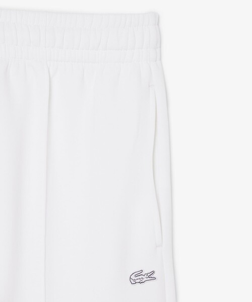 LACOSTE（ラコステ）の「ワイドレッグ スムーススウェットトラックパンツ / プリーツワイドパンツ（スウェットパンツ・レディース・ホワイト/ベージュ・40/38/34/36）」の15枚目の写真