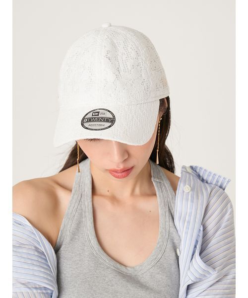 FRAY I.D（フレイアイディー）の「【FRAY I.D｜NEW ERA】9TWENTYバリエーションリボン付きキャップ（キャップ・レディース・ベージュ/ホワイト/ブルー・F）」の14枚目の写真