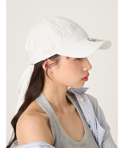 FRAY I.D（フレイアイディー）の「【FRAY I.D｜NEW ERA】9TWENTYバリエーションリボン付きキャップ（キャップ・レディース・ベージュ/ホワイト/ブルー・F）」の15枚目の写真