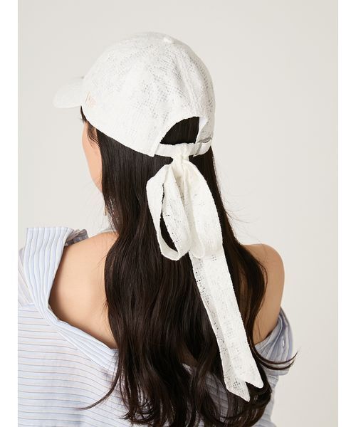 FRAY I.D（フレイアイディー）の「【FRAY I.D｜NEW ERA】9TWENTYバリエーションリボン付きキャップ（キャップ・レディース・ベージュ/ホワイト/ブルー・F）」の16枚目の写真