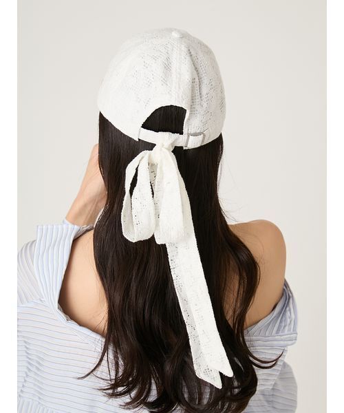 FRAY I.D（フレイアイディー）の「【FRAY I.D｜NEW ERA】9TWENTYバリエーションリボン付きキャップ（キャップ・レディース・ベージュ/ホワイト/ブルー・F）」の17枚目の写真