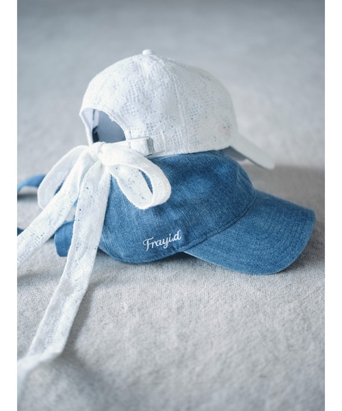 FRAY I.D（フレイアイディー）の「【FRAY I.D｜NEW ERA】9TWENTYバリエーションリボン付きキャップ（キャップ・レディース・ベージュ/ホワイト/ブルー・F）」の20枚目の写真