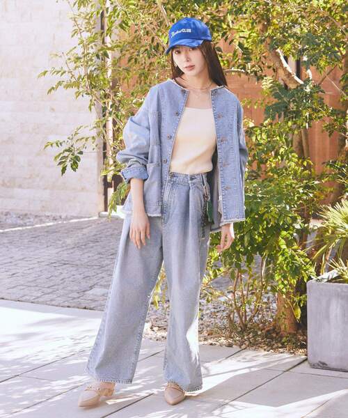 earth music&ecology（アースミュージックアンドエコロジー）の「アソートキャップ（キャップ・レディース・グリーン/ブルー/チェック/ネイビー/ベージュ・FREE）」の18枚目の写真