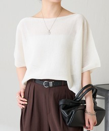 COLLAGE GALLARDAGALANTE | シャーリーカーンハーフスリーブニット(ニット/セーター)