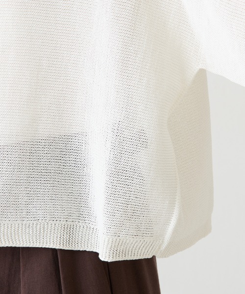 COLLAGE GALLARDAGALANTE（コラージュガリャルダガランテ）の「シャーリーカーンハーフスリーブニット（ニット/セーター・レディース・アイボリー/スカイブルー/ネイビー・FREE）」の15枚目の写真