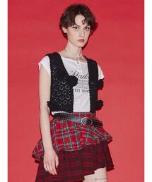 jouetie | ローズモチーフニットジレ(その他トップス)