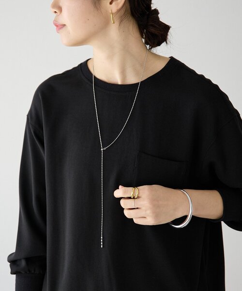 RIVE DROITE（リヴドロワ）の「予約【R.good（アールドットグッド）】ボールスライドラリエット（ネックレス・レディース・ゴールド/シルバー・FREE）」の4枚目の写真