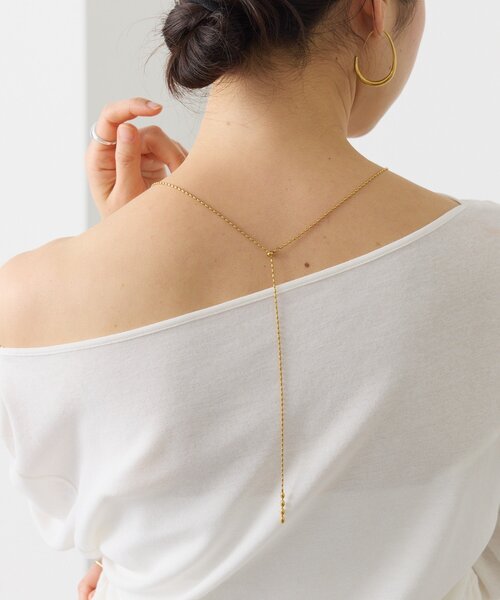 RIVE DROITE（リヴドロワ）の「予約【R.good（アールドットグッド）】ボールスライドラリエット（ネックレス・レディース・ゴールド/シルバー・FREE）」の10枚目の写真