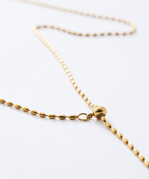 RIVE DROITE（リヴドロワ）の「予約【R.good（アールドットグッド）】ボールスライドラリエット（ネックレス・レディース・ゴールド/シルバー・FREE）」の3枚目の写真