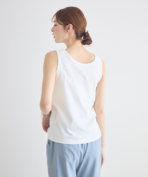 KATHARINE ROSS(キャサリンロス)の「【KATHARINE ROSS】2WAYレースタンクトップ(タンクトップ・レディース・オフホワイト/ブラック・MEDIUM)」の6枚目の写真
