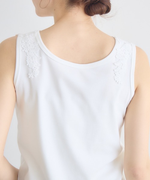 KATHARINE ROSS(キャサリンロス)の「【KATHARINE ROSS】2WAYレースタンクトップ(タンクトップ・レディース・オフホワイト/ブラック・MEDIUM)」の7枚目の写真