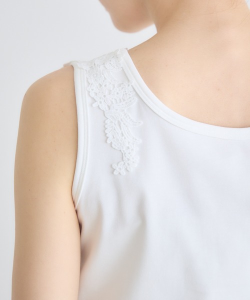 KATHARINE ROSS(キャサリンロス)の「【KATHARINE ROSS】2WAYレースタンクトップ(タンクトップ・レディース・オフホワイト/ブラック・MEDIUM)」の8枚目の写真