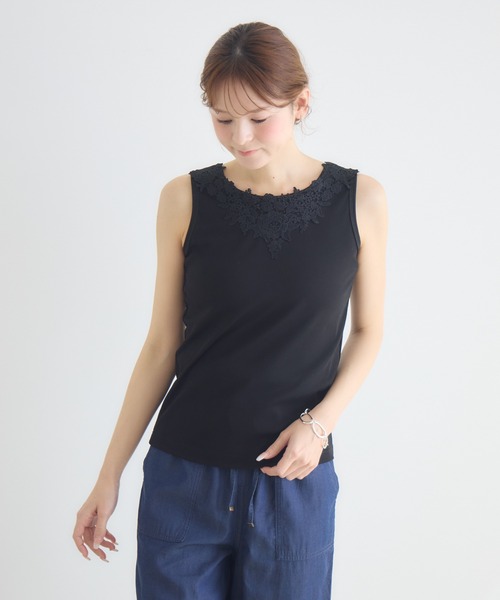 KATHARINE ROSS(キャサリンロス)の「【KATHARINE ROSS】2WAYレースタンクトップ(タンクトップ・レディース・オフホワイト/ブラック・MEDIUM)」の13枚目の写真