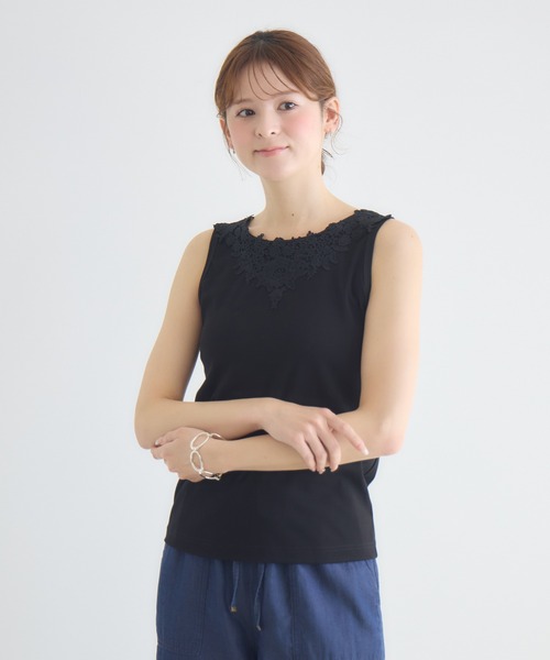 KATHARINE ROSS(キャサリンロス)の「【KATHARINE ROSS】2WAYレースタンクトップ(タンクトップ・レディース・オフホワイト/ブラック・MEDIUM)」の14枚目の写真