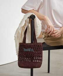 BEAUTY&YOUTH UNITED ARROWS | 【別注】＜MIORA＞ラフィア ロゴ トートバッグ(かごバッグ)