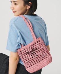 BEAUTY&YOUTH UNITED ARROWS | 【別注】＜MIORA＞ラフィア ロゴ トートバッグ(かごバッグ)