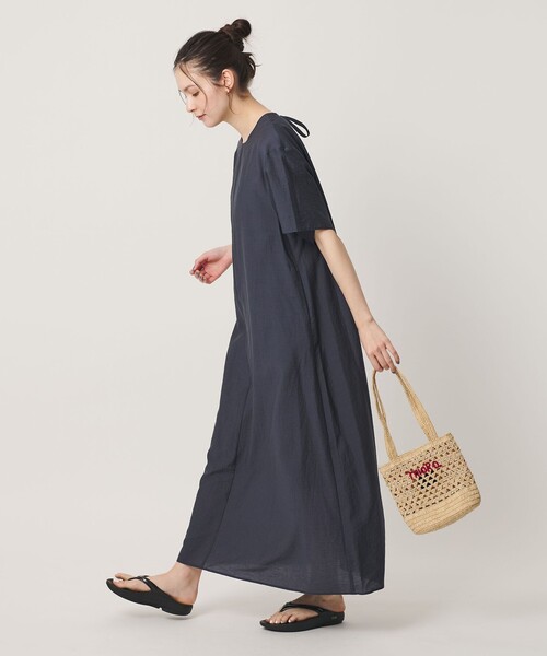 BEAUTY&YOUTH UNITED ARROWS(ビューティーアンドユースユナイテッドアローズ)の「【別注】<MIORA>ラフィア ロゴ トートバッグ(かごバッグ・レディース・ピンク/ダークブラウン/ナチュラル・FREE)」の11枚目の写真