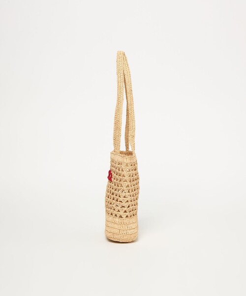 BEAUTY&YOUTH UNITED ARROWS(ビューティーアンドユースユナイテッドアローズ)の「【別注】<MIORA>ラフィア ロゴ トートバッグ(かごバッグ・レディース・ピンク/ダークブラウン/ナチュラル・FREE)」の16枚目の写真
