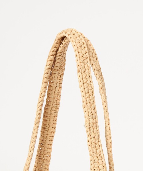 BEAUTY&YOUTH UNITED ARROWS(ビューティーアンドユースユナイテッドアローズ)の「【別注】<MIORA>ラフィア ロゴ トートバッグ(かごバッグ・レディース・ピンク/ダークブラウン/ナチュラル・FREE)」の19枚目の写真