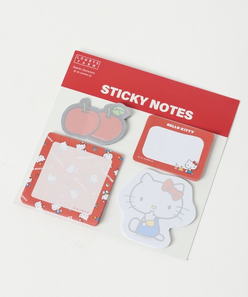 Me%(ミィパーセント)の「【HELLO KITTY】付箋SET 652825(ステーショナリー・レディース・レッド/ゴールド/ブラック・FREE)」の8枚目の写真