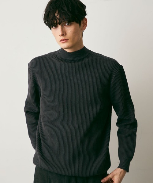 Shoowtime(ショウタイム)の「Cropped Rib Knit Sweater / クロップド丈リブニットセーター(ニット/セーター・メンズ・グレー/チャコールグレー/ライトグレー/ダークブラウン・LARGE/MEDIUM/X-LARGE)」の19枚目の写真