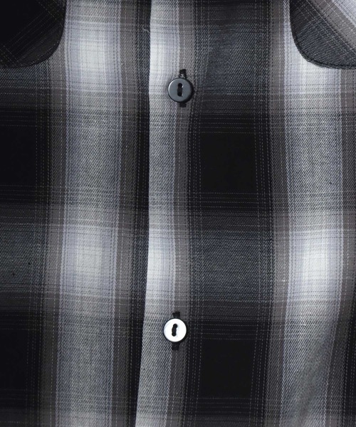 BEN DAVIS（ベンデイビス）の「BEN DAVIS/ベンデイビス DRIVE EMB PLAID OC SS SHIRT/オーバーサイズ チェック バックプリント刺繍 オープンカラー 半袖シャツ/レディース メンズ（シャツ/ブラウス・メンズ・ブラウン/ブラック/オレンジ・XL/L/M）」の17枚目の写真