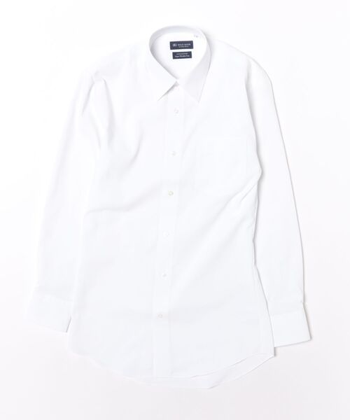 TOKYO SHIRTS(トウキョウシャツ)の「【透け防止】 形態安定ノンアイロン レギュラー 長袖ビジネスワイシャツ 白無地(ビジネスシャツ・メンズ・ホワイト・首回り41cm-裄丈82cm/首回り39cm-裄丈84cm/首回り39cm-裄丈80cm/首回り37cm-裄丈84cm/首回り37cm-裄丈80cm/首回り43cm-裄丈86cm/首回り43cm-裄丈82cm/首回り42cm-裄丈86cm/首回り42cm-裄丈82cm/首回り41cm-裄丈86cm)」の6枚目の写真