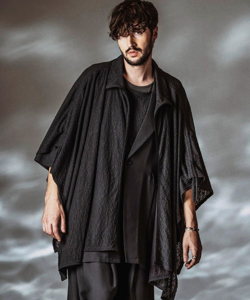 NO ID.（ノーアイディ）の「【NO ID.】Drawstrings High Collar Poncho / ドローストリングスハイカラーポンチョ（ポンチョ・メンズ・ホワイト/ブラック/グレー・ONE SIZE）」の21枚目の写真