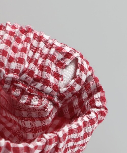 BRANSHES（ブランシェス）の「【WEB限定】2WAYギンガムチェックパンツ（その他パンツ・キッズ・ブラック/レッド・130/120/110/100/150/140）」の10枚目の写真
