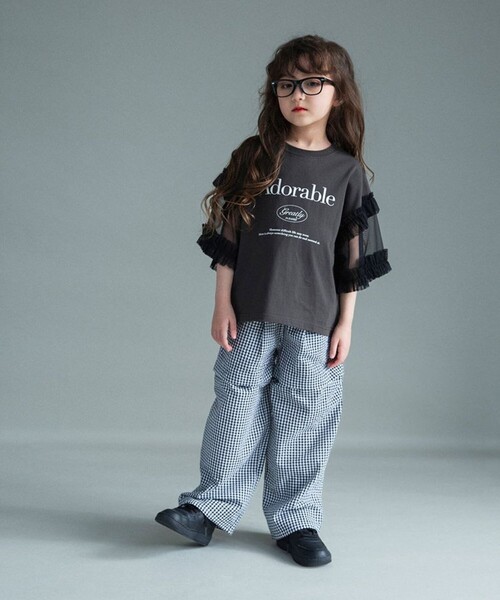 BRANSHES（ブランシェス）の「【WEB限定】2WAYギンガムチェックパンツ（その他パンツ・キッズ・ブラック/レッド・130/120/110/100/150/140）」の17枚目の写真