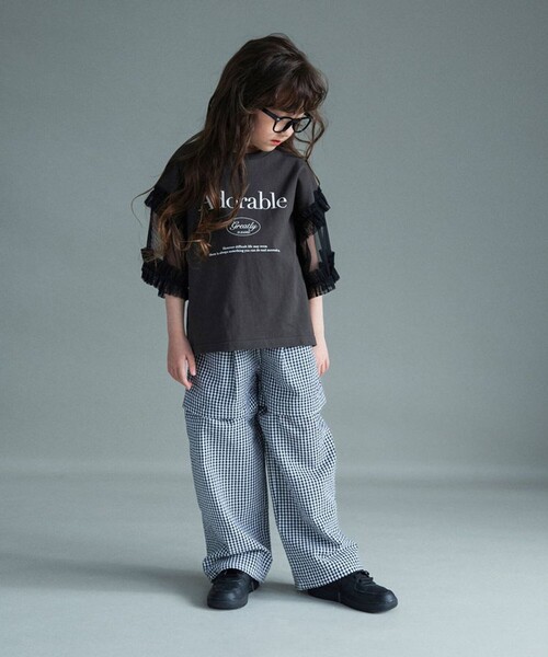 BRANSHES（ブランシェス）の「【WEB限定】2WAYギンガムチェックパンツ（その他パンツ・キッズ・ブラック/レッド・130/120/110/100/150/140）」の18枚目の写真