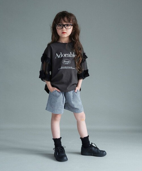 BRANSHES（ブランシェス）の「【WEB限定】2WAYギンガムチェックパンツ（その他パンツ・キッズ・ブラック/レッド・130/120/110/100/150/140）」の19枚目の写真