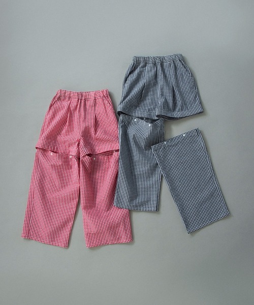 BRANSHES（ブランシェス）の「【WEB限定】2WAYギンガムチェックパンツ（その他パンツ・キッズ・ブラック/レッド・130/120/110/100/150/140）」の20枚目の写真