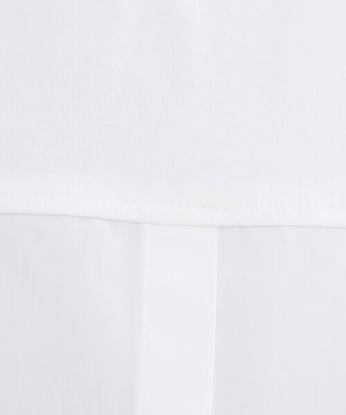 OPAQUE.CLIP（オペークドットクリップ）の「レイヤードドッキングタンクトップ【洗濯機OK】（タンクトップ・レディース・ホワイト系1/ホワイト・38/40/42）」の6枚目の写真