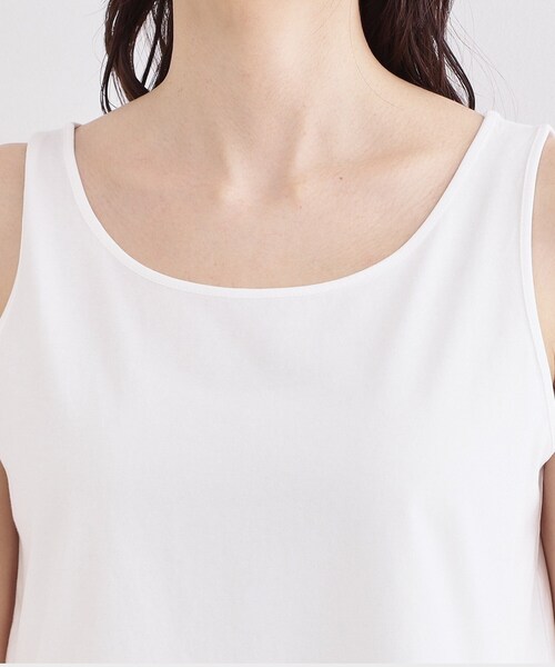 OPAQUE.CLIP（オペークドットクリップ）の「レイヤードドッキングタンクトップ【洗濯機OK】（タンクトップ・レディース・ホワイト系1/ホワイト・38/40/42）」の14枚目の写真