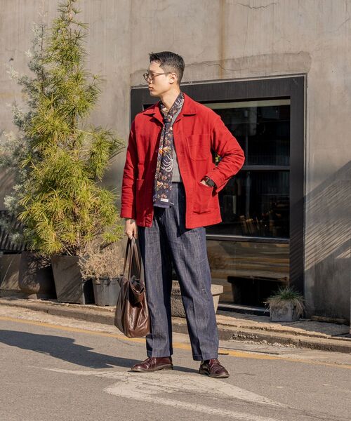 BELLIEF(ベリーフ)の「Essential Denim Twill Adjust 2-Pleated Relaxed Chino (Indigo)(その他パンツ・メンズ・その他・X-LARGE/MEDIUM/LARGE)」の4枚目の写真