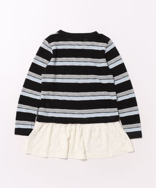 HAKKA KIDS（ハッカキッズ）の「ボーダーニットソー（Tシャツ/カットソー・キッズ・ブラック/イエロー・120cm）」の3枚目の写真