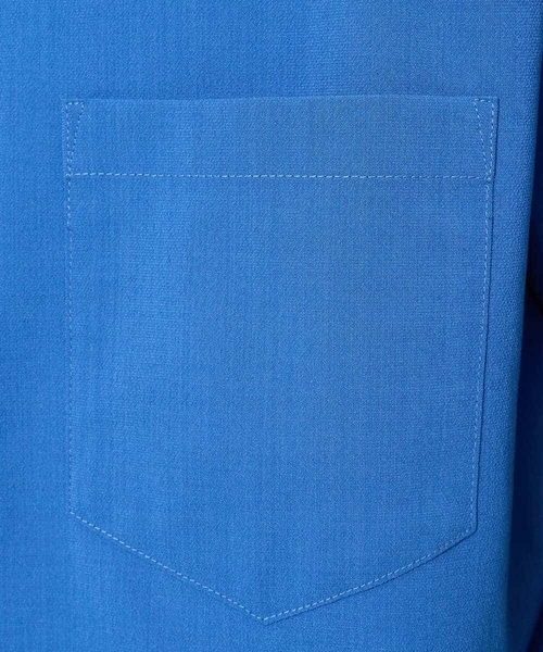 a.v.v（アーヴェヴェ）の「【イージーケア/洗濯機で洗える/速乾/毛玉になりにくい/ストレッチ】リライトワイドシルエットシャツ（シャツ/ブラウス・メンズ・ミント/チャコールグレー/ブルー/ネイビー・46/50/48）」の20枚目の写真