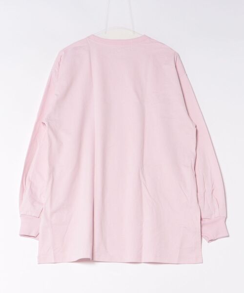 HANES(ヘインズ)の「【Hanes】1P BEEFY-T for HER ボリュームスリーブTシャツ(Tシャツ/カットソー・レディース・グレー/ピンク/ホワイト・FREE)」の4枚目の写真
