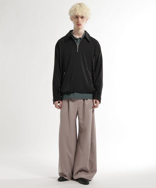 HARE（ハレ）の「ジャガードキリカエハーフジッププルオーバー(HARE)（シャツ/ブラウス・メンズ・ブラック/グレー系その他・FREE）」の17枚目の写真