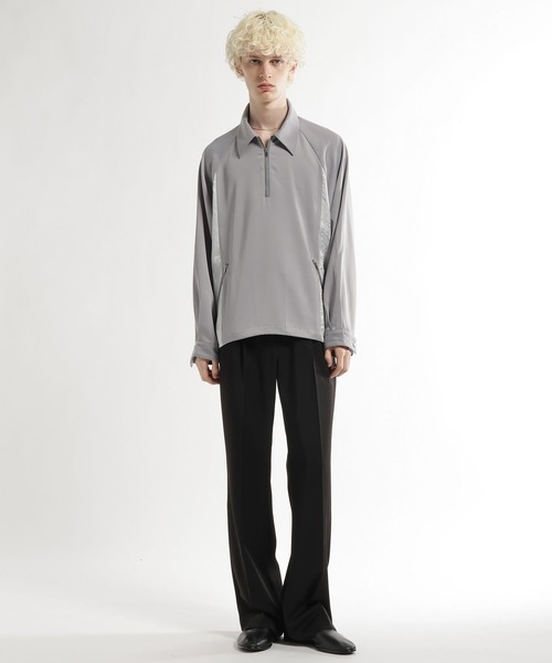 HARE（ハレ）の「ジャガードキリカエハーフジッププルオーバー(HARE)（シャツ/ブラウス・メンズ・ブラック/グレー系その他・FREE）」の20枚目の写真