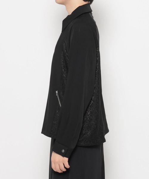 HARE（ハレ）の「ジャガードキリカエハーフジッププルオーバー(HARE)（シャツ/ブラウス・メンズ・ブラック/グレー系その他・FREE）」の16枚目の写真