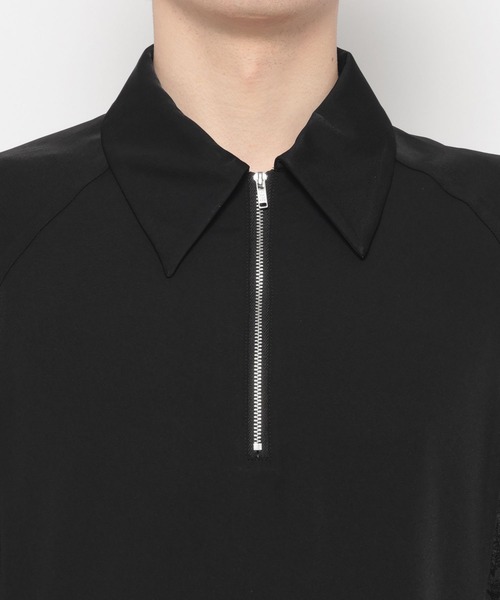 HARE（ハレ）の「ジャガードキリカエハーフジッププルオーバー(HARE)（シャツ/ブラウス・メンズ・ブラック/グレー系その他・FREE）」の6枚目の写真