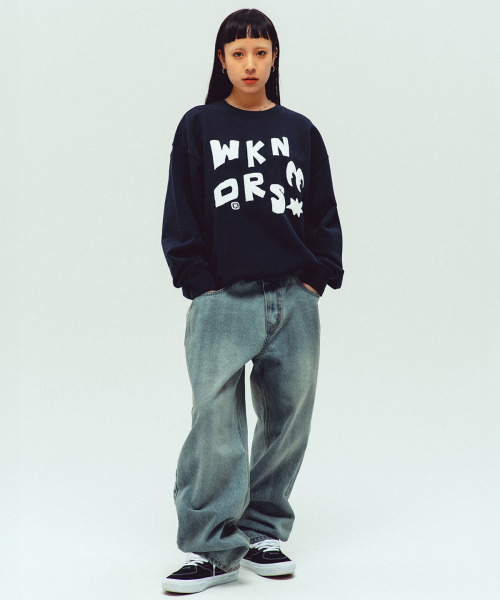 WKNDRS（ウィーキャンドース）の「FACE DENIM PANTS (L.DENIM)（デニムパンツ・レディース・その他・SMALL/MEDIUM/LARGE/X-LARGE）」の9枚目の写真