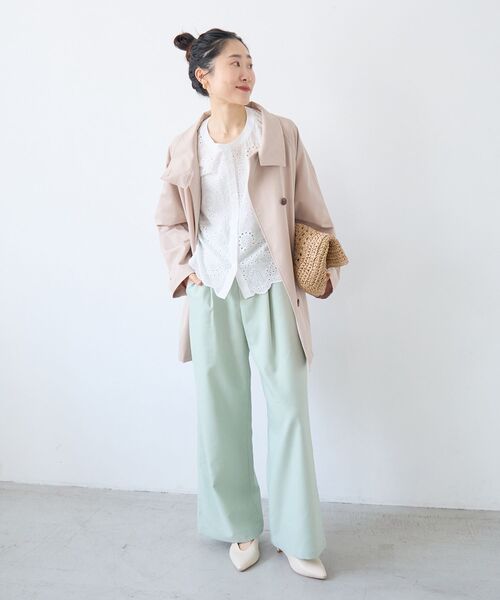 le.coeur blanc(ルクールブラン)の「カットワーク刺繍バルーンスリーブブラウス(シャツ/ブラウス・レディース・オフホワイト/ブラック・38)」の17枚目の写真